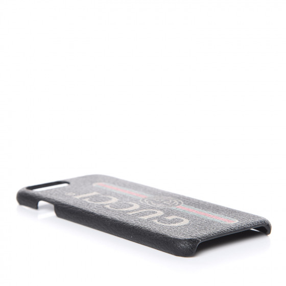 GUCCI - 2018クルーズ  GUCCI プリント iPhone ７/８+ ケース Gucci Print case for iPhone 7 and iPhone 8 Plus in black