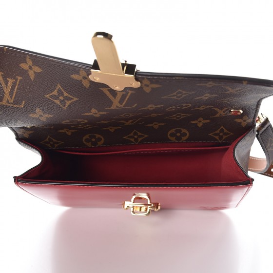 LOUIS VUITTON Patent Calfskin Monogram Cherrywood BB Scarlet