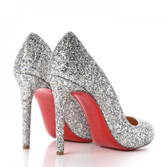 CHRISTIAN LOUBOUTIN Glitter Canvas Aliglitter Fifille 100