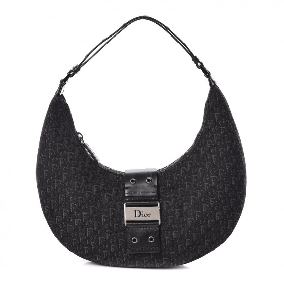 【Dior】ディオール★hobo★ホーボー★ ブラック【ランク:A】 CHRISTIAN DIOR Monogram Street Chic Hobo Black 427028