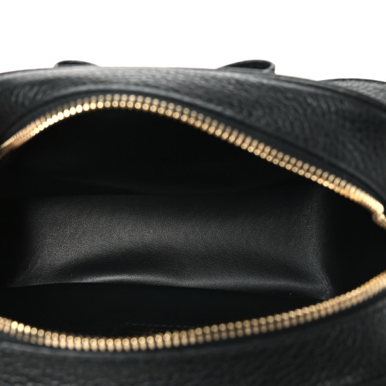 SALVATORE FERRAGAMO Calfskin Vara Bow Camera Bag Black