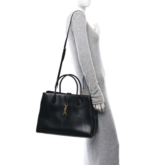 累積売上総額第１位【GUCCI★グッチ】JACKIE 1961 LARGE TOTE Gucci Jackie 1961 Large Tote - Black Totes, Handbags