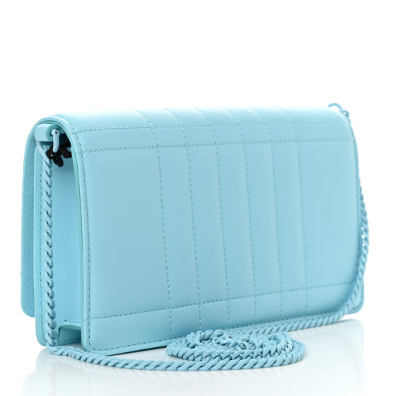 ショルダーバッグ・ポシェット Burberry FW25 LL SM STRAND QUILTED (8111260 A4587) BURBERRY Lambskin Quilted Lola Clutch On Chain Cool Sky Blue