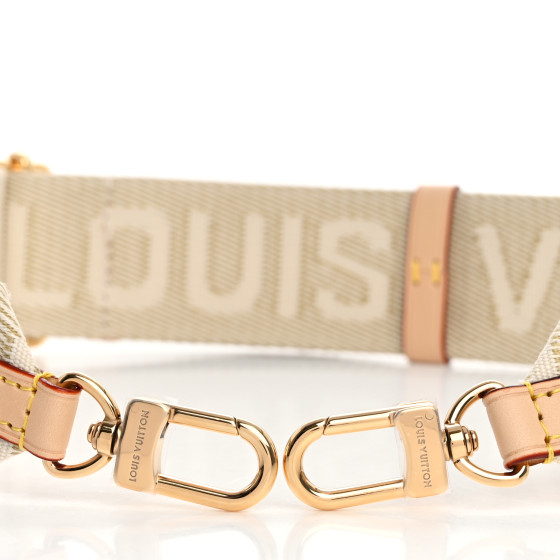 LOUIS VUITTON Jacquard High Rise Shoulder Strap Beige
