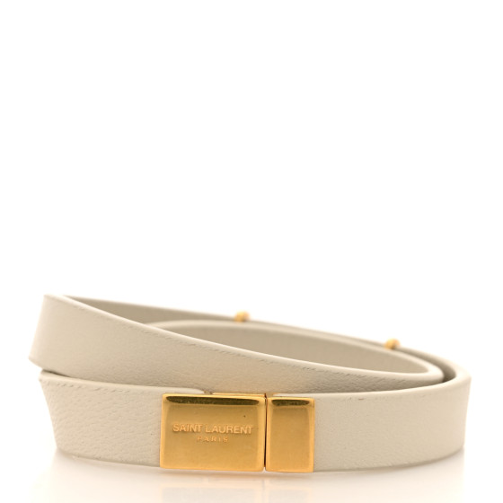 【送料&関税込】Saint Laurent Opyum Double Wrap Bracelet Saint Laurent Leather Double-Wrap YSL Bracelet | Neiman Marcus