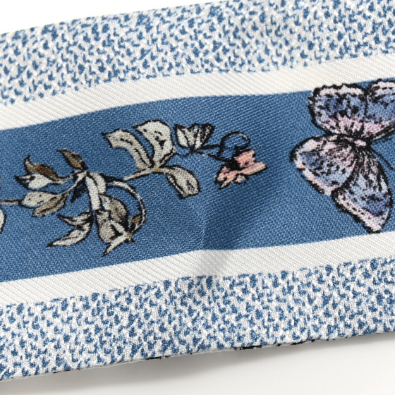CHRISTIAN DIOR Silk Toile De Jouy Papillon Mitzah Scarf