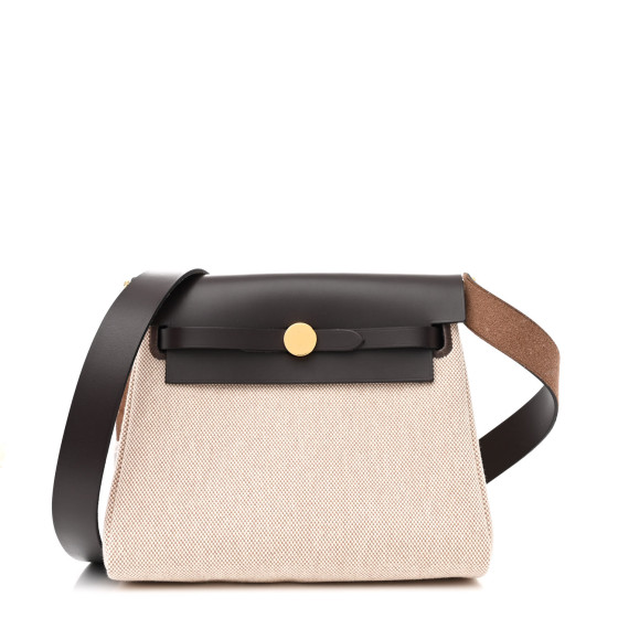 HERMES Military Toile Vache Hunter Herbag Zip Retourne 20