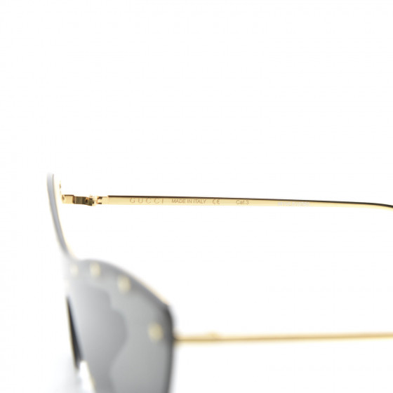 GUCCI Metal Rimless Star Studded 90mm Cat Eye GG0666S
