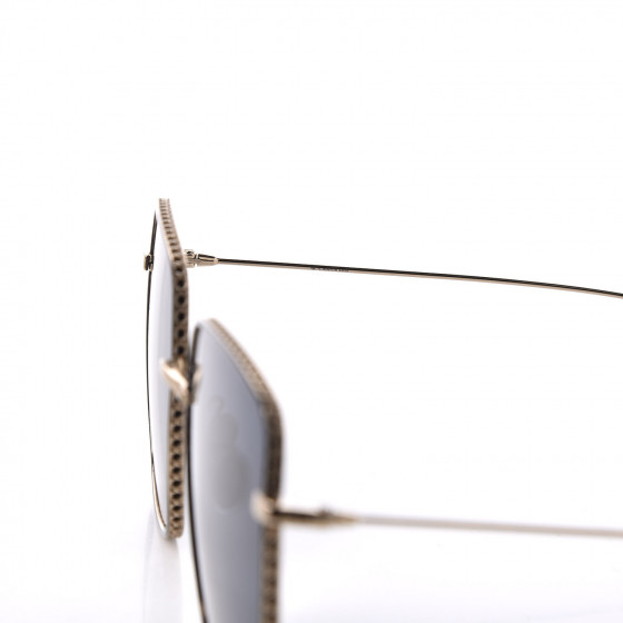 美品✨Christian Dior Logo Gold Sunglasses DIOR GOLD CAT EYE SUNGLASSES
