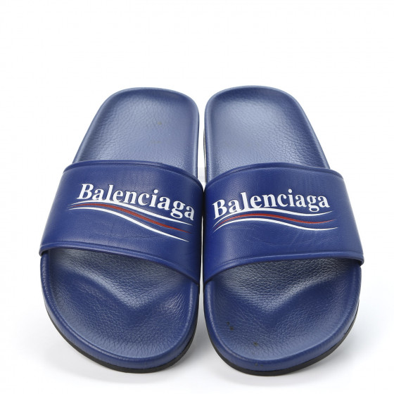 【関税＆送料込み】Balenciaga Political Campaign Pool Slide Balenciaga Balenciaga Political Campaign Pool Slides