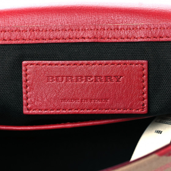 BURBERRY Horseferry Check Heart Print Crossbody Flap Parade