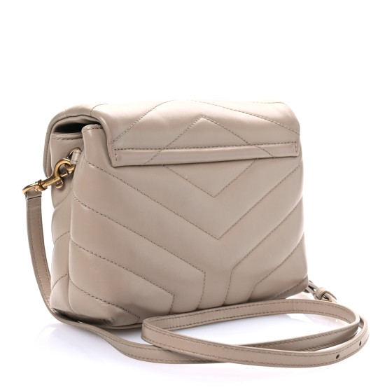 SAINT LAURENT Calfskin Y Quilted Monogram Toy Loulou