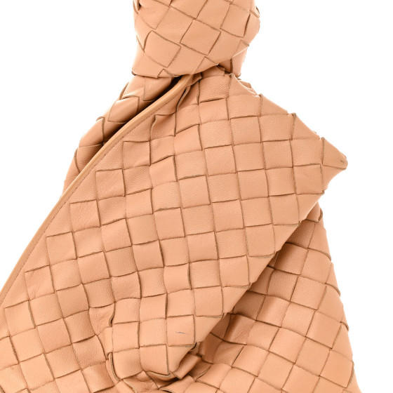 BOTTEGA VENETA Nappa Intrecciato Mini BV Twist Almond