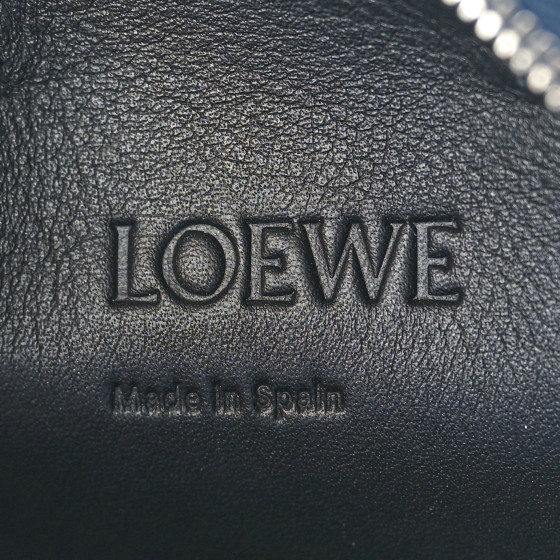 LOEWE Raffia Calfskin Paula's Ibiza Turtle Pouch Ocean