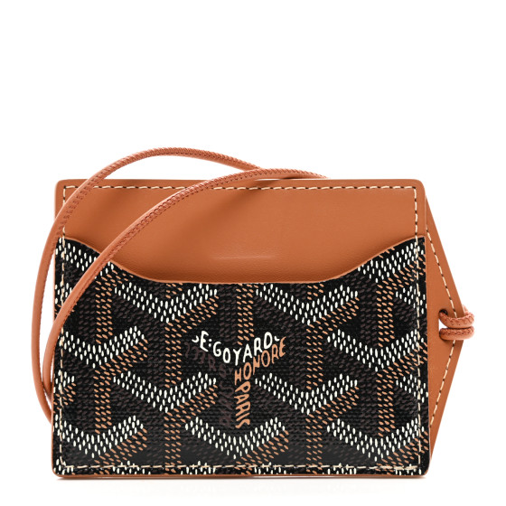 GOYARD Goyardine Venus Bag Mirror Black Gold 1568862
