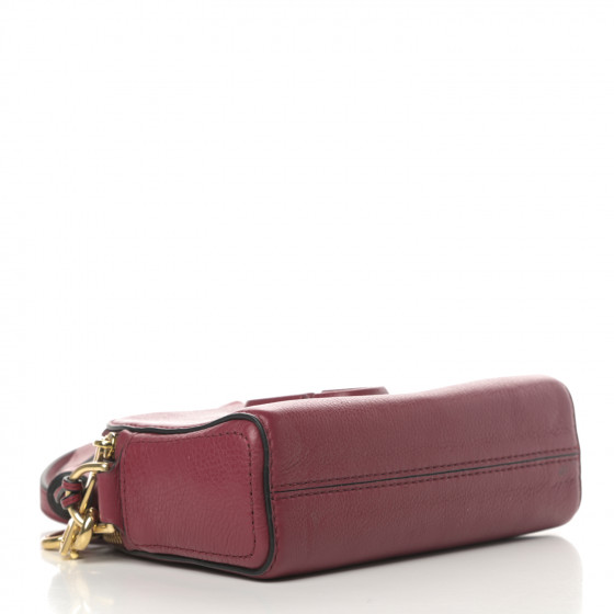 MARC JACOBS Calfskin Shutter Camera Crossbody Bag Deep