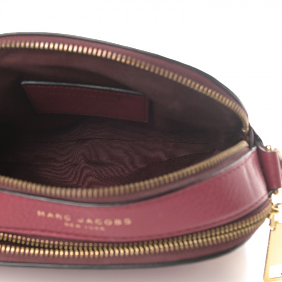 MARC JACOBS Calfskin Shutter Camera Crossbody Bag Deep