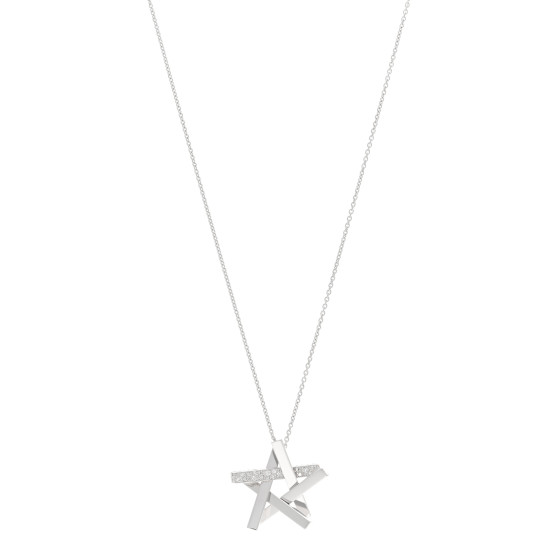 アクセサリー Tiffany & Co. Frank Gehry Axis necklace Tiffany & Co. 18k White Gold Frank Gehry Diamond Axis Star