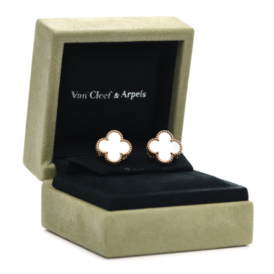 VAN CLEEF & ARPELS 18K Yellow Gold Mother of Pearl Vintage
