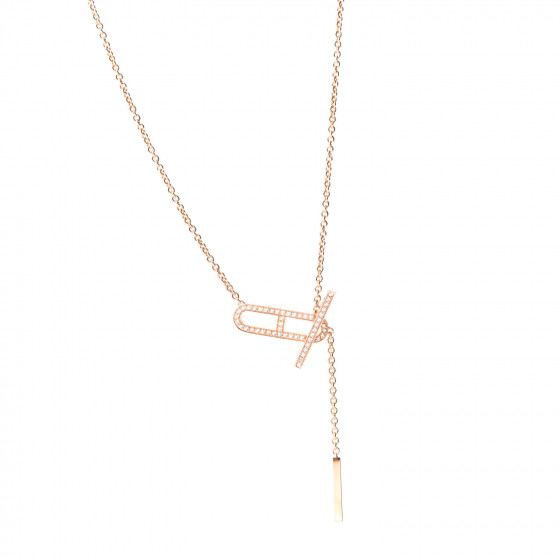 大人の輝き【HERMES】CHAINE D’ANCRE DIVINE PM ローズゴールド HERMES 18K Rose Gold Diamond PM Chaine d'Ancre Divine Ring
