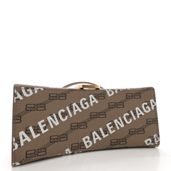 BALENCIAGA Coated Canvas BB Monogram Allover Logo Small