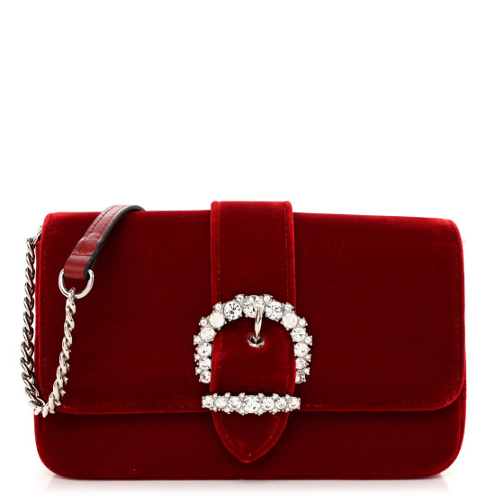 ★ JIMMY CHOO★ CHERI OCGF Chain wallet【グリッター】 JIMMY CHOO Calfskin Crystal Cheri Wallet on Chain Bag Black