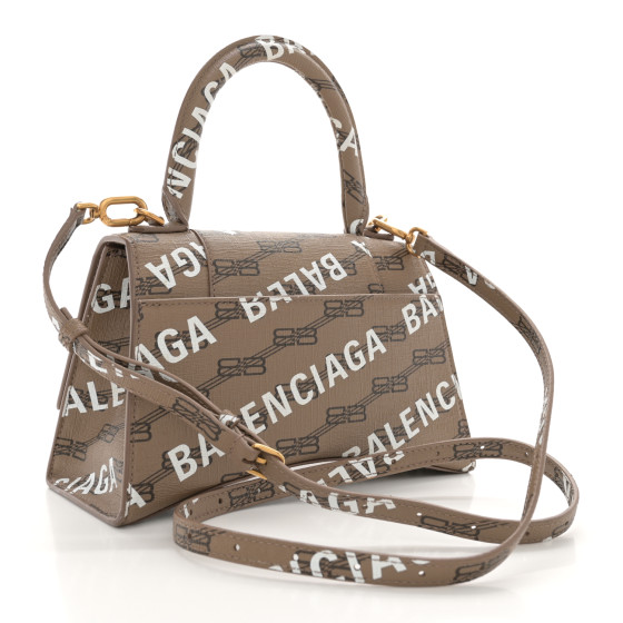 BALENCIAGA Coated Canvas BB Monogram Allover Logo Small