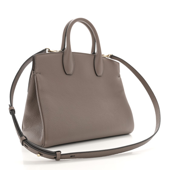 SALVATORE FERRAGAMO Calfskin The Studio Bag Caraway Seed
