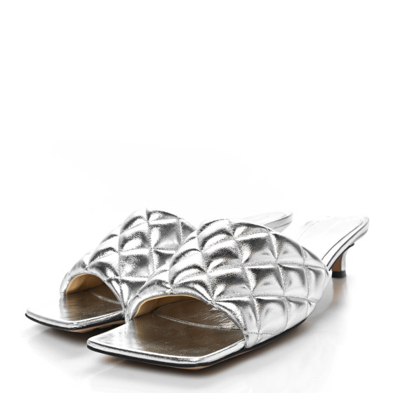 BOTTEGA VENETA Metallic Nappa Reflection Matelasse Padded