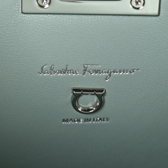 SALVATORE FERRAGAMO Hammered Calfskin Small The Studio Box
