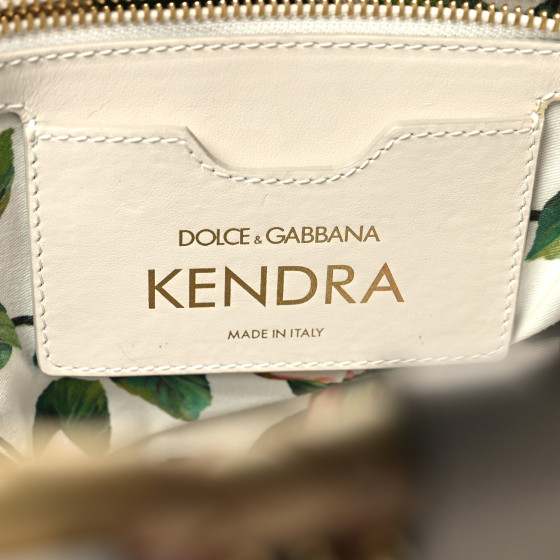 DOLCE&GABBANA ローズ装飾 KENDRA ストロー ハンドバッグ DOLCE&GABBANA ローズ装飾 KENDRA ストロー ハンドバッグ
