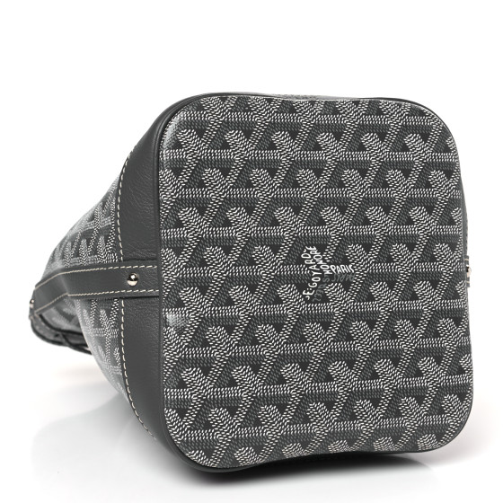 GOYARD Goyardine Petit Flot Bucket Bag PM Grey 1435494