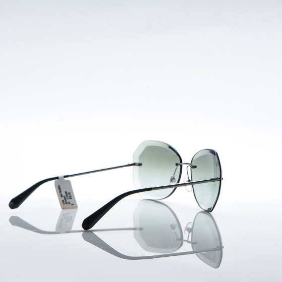 CHANEL サングラス　CH4220 CHANEL Metal Spring Round Sunglasses 4220 Gunmetal Green