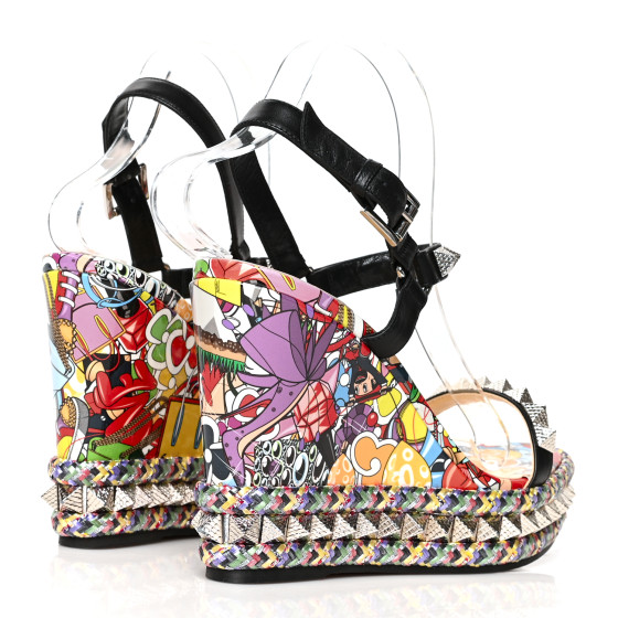 CHRISTIAN LOUBOUTIN Patent Calfskin Super Loubi Print