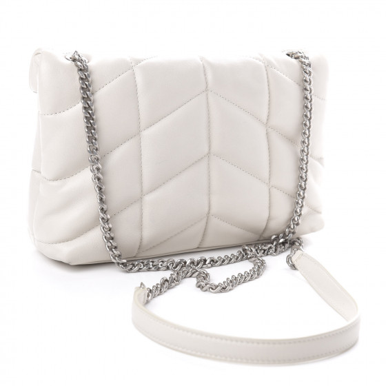 SAINT LAURENT Lambskin Quilted Toy Loulou Puffer Monogram