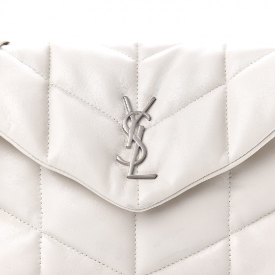 SAINT LAURENT Lambskin Quilted Toy Loulou Puffer Monogram