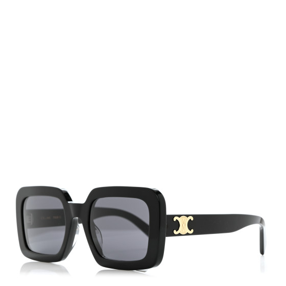 CELINE Acetate Triomphe 01 Sunglasses CL 40304U Black