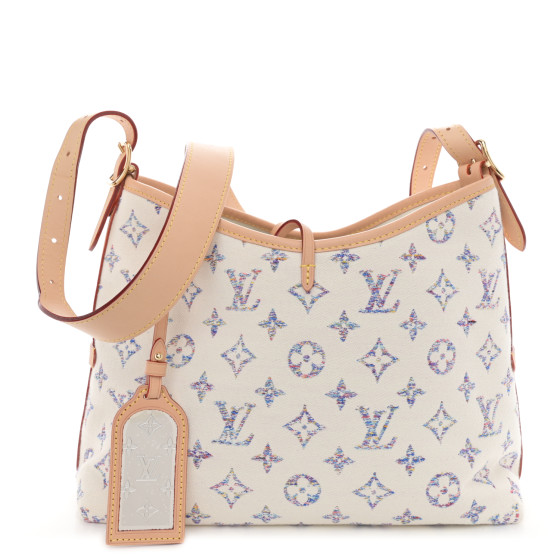 LOUIS VUITTON Monogram Jacquard CarryAll PM Multicolor Beige