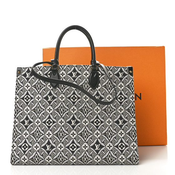 LOUIS VUITTON Jacquard Since 1854 Onthego GM Grey 1527744