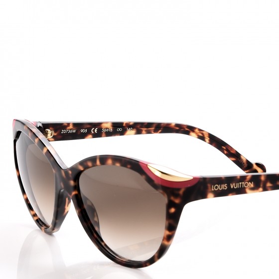 LOUIS VUITTON Ivy Cat Sunglasses Z0736W Tortoise 230867