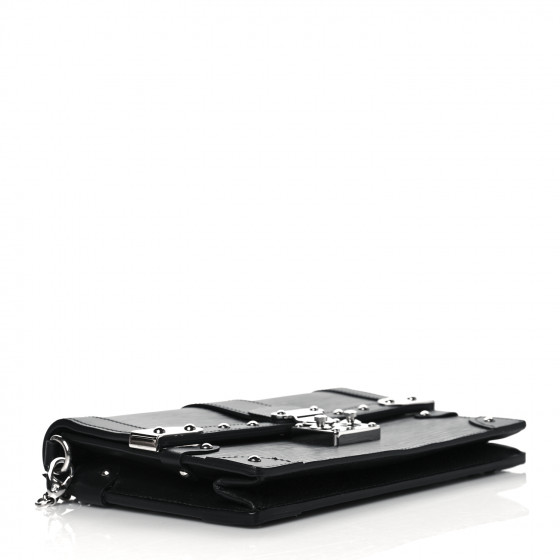 LOUIS VUITTON Epi Trunk Chain Wallet Black 1070708