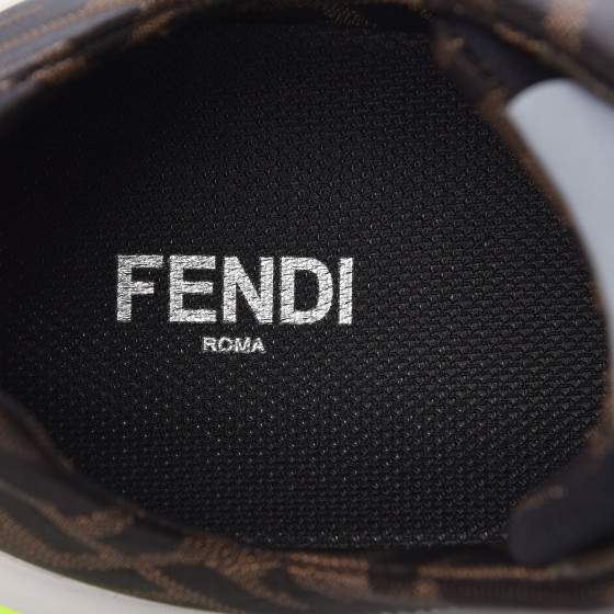 FENDI Tech Fabric Jacquard Zucca Mens Fancy Runner Low Top