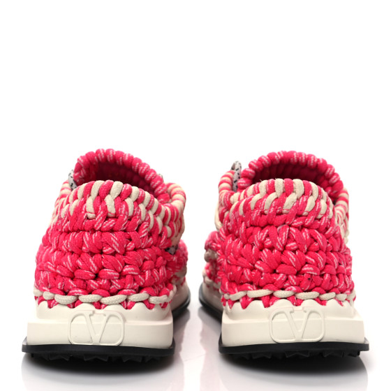 VALENTINO の靴♪ ★ CROCHET SNEAKER ★ Valentino Garavani Crochet Knit Sneaker Multicolor Men's