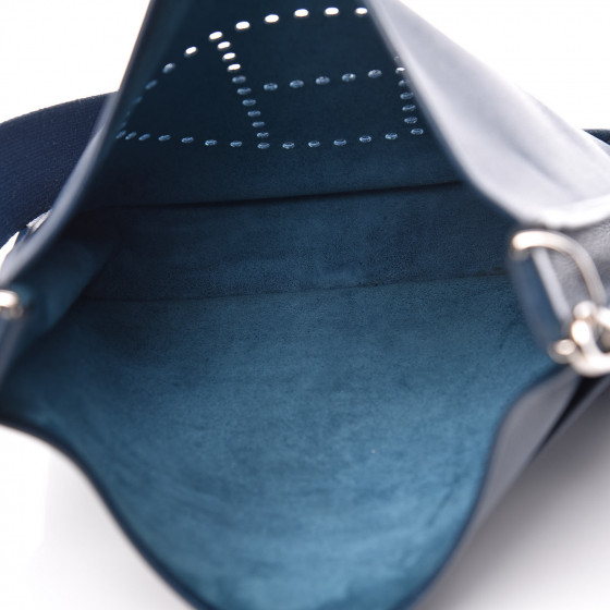 HERMES Epsom Evelyne III PM Bleu de Prusse 441740 | FASHIONPHILE