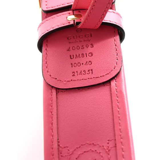 GUCCI Calfskin GG Matelasse Marmont 40mm Belt 100 40 Perfect