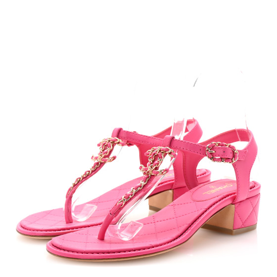 CHANEL ミュール36 CHANEL Vintage 02P CC Logo Sandals Heels Mules #36-36.5