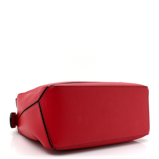 LOEWE Calfskin Small Puzzle Bag Scarlet 1696403 | FASHIONPHILE