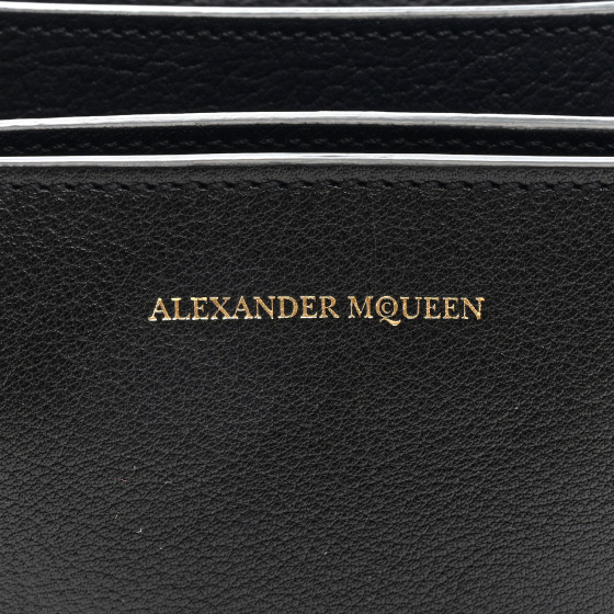 ALEXANDER MCQUEEN Calfskin Small Twin Skull Chain Crossbody