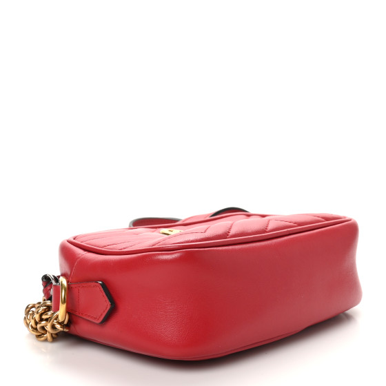 CHACOTT - まる　type I drop / red rose Ｌサイズ GUCCI Calfskin Matelasse Mini GG Marmont Chain Shoulder Bag