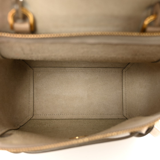 CELINE Grained Calfskin Nano Belt Bag Light Taupe 1694604